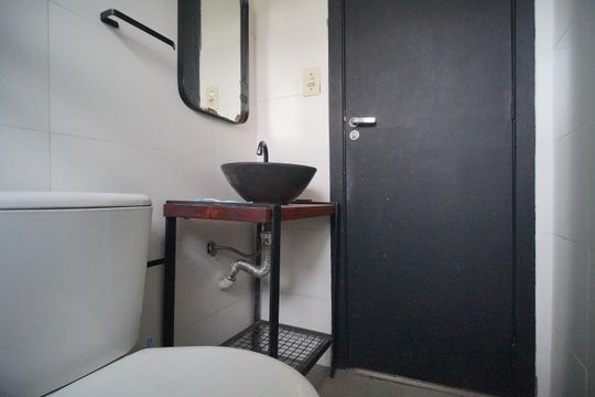 Banheiro de kitnet/studio para alugar com 1 quarto, 35m² em Nova Sapucaia, Sapucaia do Sul