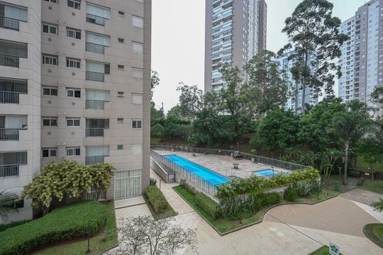 Vista do Quarto 1 de apartamento para alugar com 2 quartos, 47m² em Vila Andrade, São Paulo