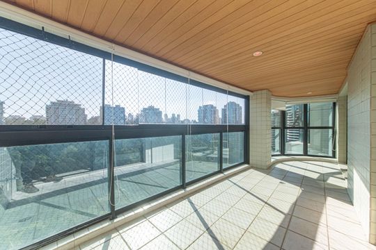 Varanda de apartamento à venda com 3 quartos, 163m² em Jardim Morumbi, São Paulo
