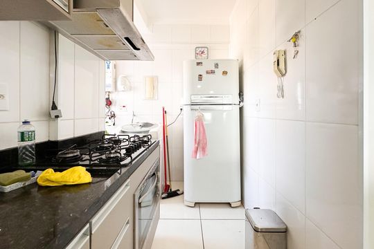 Cozinha de apartamento à venda com 2 quartos, 54m² em Baeta Neves, São Bernardo do Campo