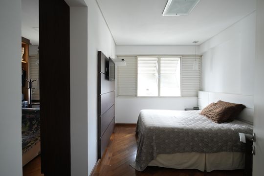 Quarto Suite 1 de apartamento à venda com 3 quartos, 176m² em Vila Bastos, Santo André