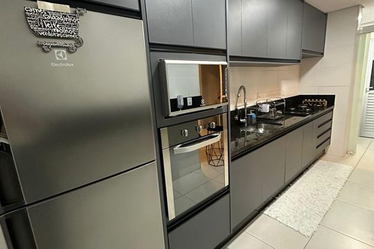 Cozinha de apartamento para alugar com 3 quartos, 97m² em Vila Augusta, Sorocaba