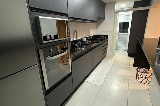 Cozinha de apartamento para alugar com 3 quartos, 97m² em Vila Augusta, Sorocaba