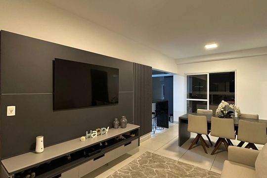 Sala de apartamento para alugar com 3 quartos, 97m² em Vila Augusta, Sorocaba