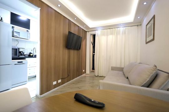 Sala de apartamento à venda com 3 quartos, 63m² em Vila Homero Thon, Santo André