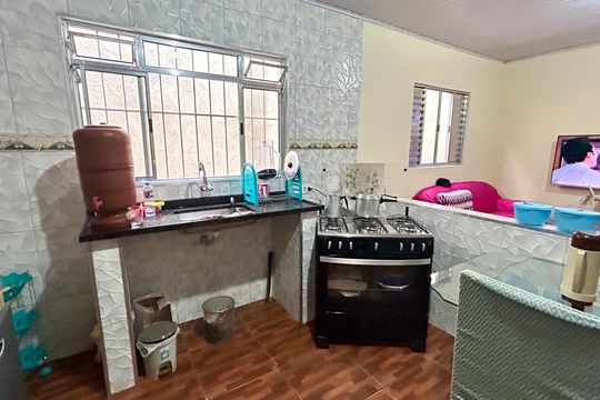Cozinha de casa para alugar com 2 quartos, 90m² em Jardim Nova Cidade, Guarulhos
