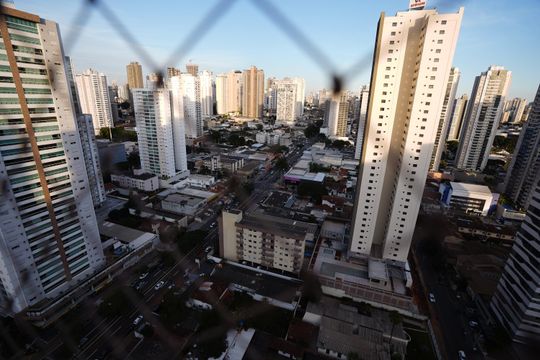 Vista da Varanda da Sala de apartamento à venda com 3 quartos, 114m² em Setor Bueno, Goiânia
