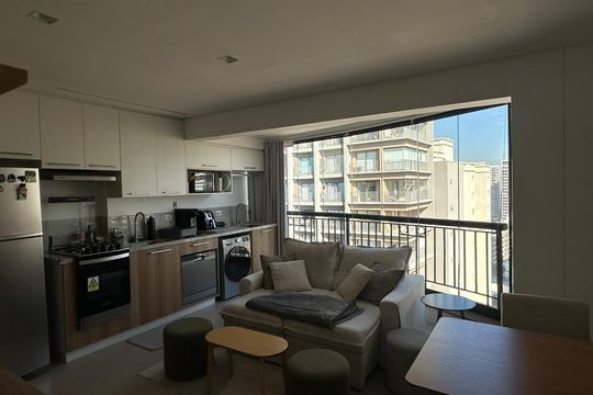 Cozinha de apartamento à venda com 2 quartos, 57m² em Vila Nova Conceição, São Paulo
