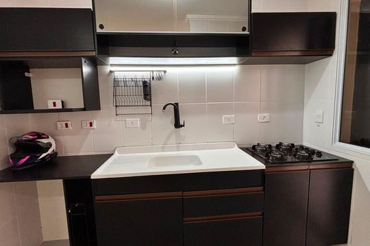 Cozinha de apartamento para alugar com 2 quartos, 42m² em Jardim da Gloria, Cotia