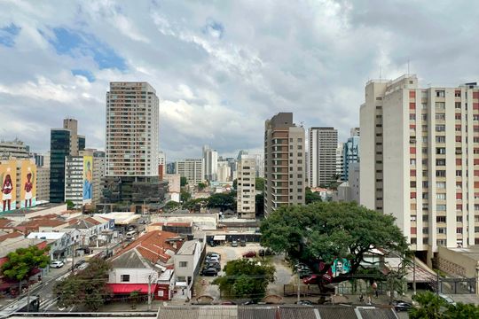 Vista da Varanda de kitnet/studio para alugar com 1 quarto, 25m² em Pinheiros, São Paulo