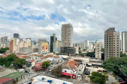 Vista da Varanda de kitnet/studio para alugar com 1 quarto, 25m² em Pinheiros, São Paulo