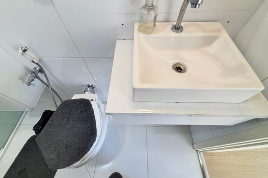 Banheiro de apartamento para alugar com 2 quartos, 60m² em Indianópolis, São Paulo