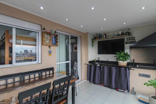 Varanda da Sala de apartamento à venda com 2 quartos, 67m² em Vila Formosa, São Paulo