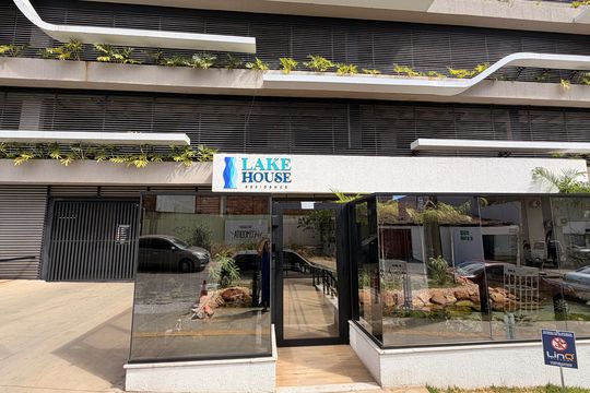 Fachada do Prédio de apartamento para alugar com 2 quartos, 74m² em Parque Amazonia, Goiânia