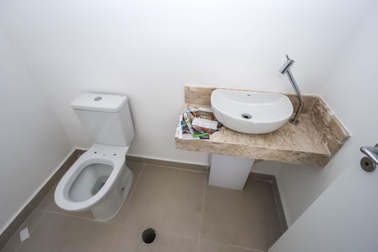 Lavabo de apartamento à venda com 3 quartos, 121m² em Vila São José, São Paulo