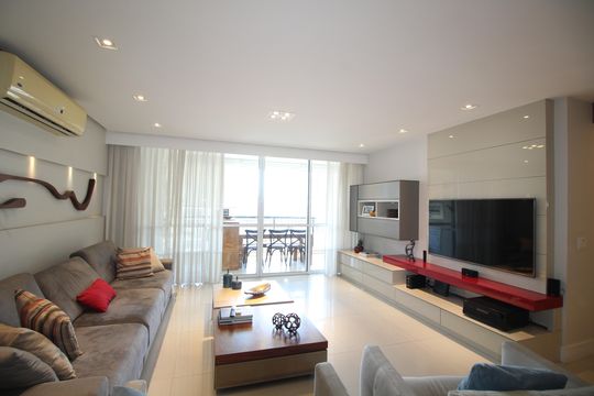 Sala de apartamento para alugar com 4 quartos, 169m² em Barra Olímpica, Rio de Janeiro