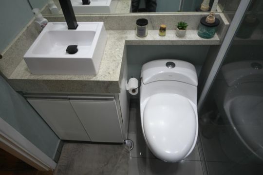 Banheiro  de apartamento à venda com 2 quartos, 3m² em Taboão, São Bernardo do Campo