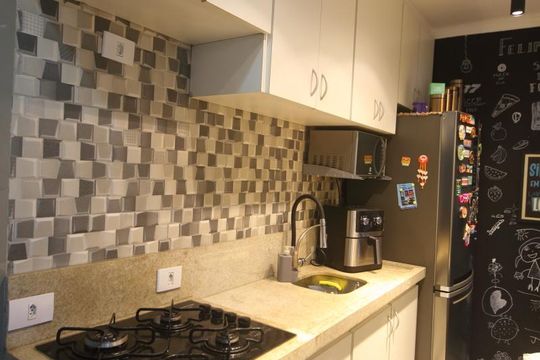 Cozinha  de apartamento à venda com 2 quartos, 3m² em Taboão, São Bernardo do Campo