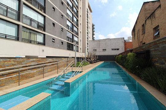 Área Comum - Piscina de apartamento à venda com 1 quarto, 33m² em Itaim Bibi, São Paulo