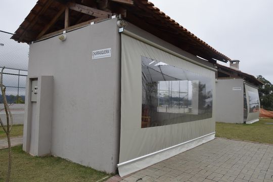 Área comum - Churrasqueira de apartamento para alugar com 2 quartos, 54m² em Jardim de Lourdes, Embu das Artes