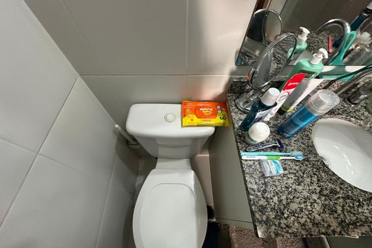 Banheiro da Suíte de apartamento para alugar com 2 quartos, 70m² em Bethaville I, Barueri