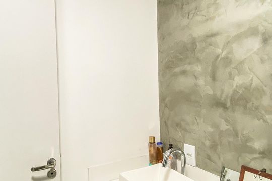Banheiro de apartamento à venda com 2 quartos, 42m² em Vila Ré, São Paulo
