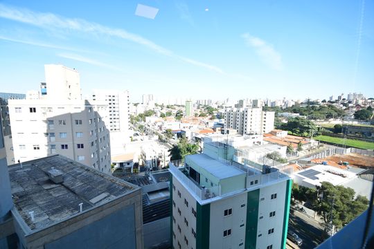  Sala - Vista de apartamento para alugar com 1 quarto, 36m² em Botafogo, Campinas