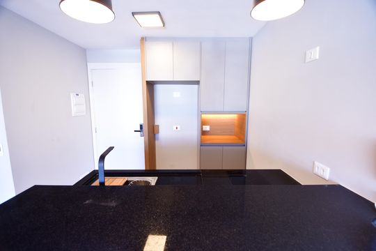 Cozinha de apartamento para alugar com 1 quarto, 36m² em Botafogo, Campinas