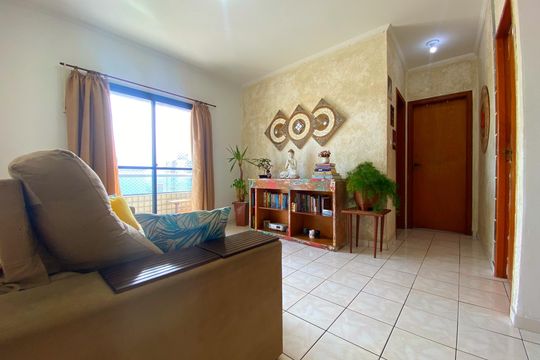 Sala de apartamento para alugar com 1 quarto, 70m² em Vila Tupi, Praia Grande