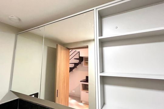Banheiro de kitnet/studio para alugar com 1 quarto, 34m² em Vila Galvão, Guarulhos