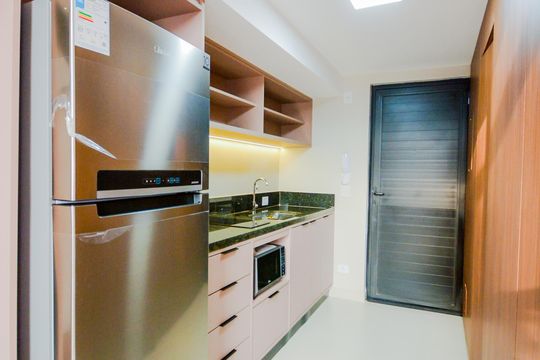 Cozinha de kitnet/studio para alugar com 1 quarto, 34m² em Vila Galvão, Guarulhos