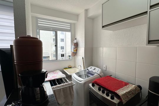 Área de Serviço de apartamento à venda com 1 quarto, 46m² em Vargem Grande, Rio de Janeiro