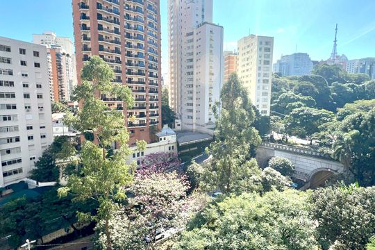 Vista da Sala de apartamento à venda com 3 quartos, 273m² em Cerqueira César, São Paulo