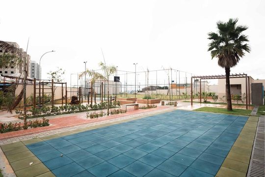 Área externa de apartamento para alugar com 2 quartos, 48m² em Palmeiras, Belo Horizonte