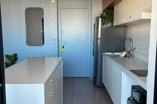 Cozinha de apartamento para alugar com 3 quartos, 55m² em Vila Assis Brasil, Mauá