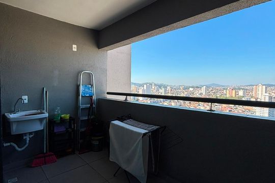 Varanda de apartamento para alugar com 3 quartos, 55m² em Vila Assis Brasil, Mauá