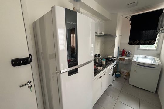 Cozinha - Armários de apartamento para alugar com 2 quartos, 34m² em Lapa de Baixo, São Paulo