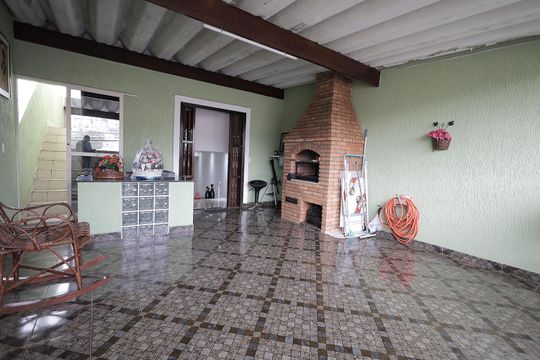 Varanda de casa à venda com 4 quartos, 226m² em Jardim Santo Alberto, Santo André