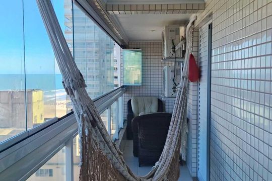 Varanda de apartamento para alugar com 3 quartos, 131m² em Aviação, Praia Grande