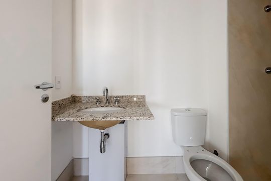 Banheiro Social de apartamento à venda com 2 quartos, 72m² em Vila Mariana, São Paulo