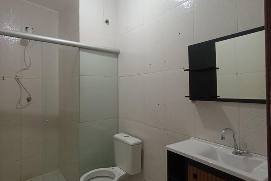 Banheiro de casa para alugar com 2 quartos, 90m² em Andrade Araujo, Belford Roxo