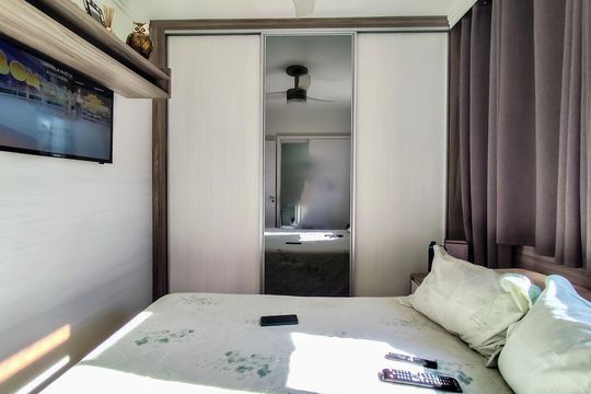 Suite 1 de apartamento à venda com 2 quartos, 55m² em Buritis, Belo Horizonte