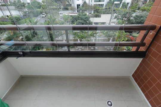 Varanda da Suíte de apartamento à venda com 3 quartos, 117m² em Chácara Klabin, São Paulo