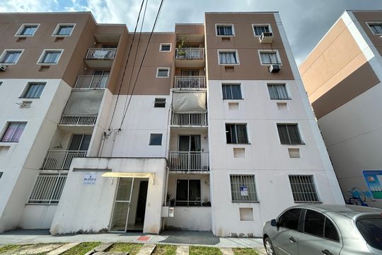 Fachada + placa de apartamento para alugar com 2 quartos, 43m² em Pavuna, Nilópolis