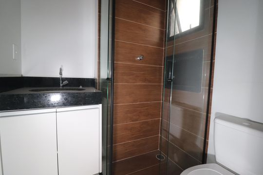 Banheiro Quarto 1 Suíte de apartamento à venda com 2 quartos, 90m² em Santa Maria, Santo André