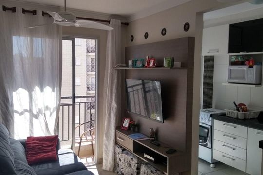 Sala de apartamento à venda com 2 quartos, 48m² em Jardim Indianópolis, Campinas