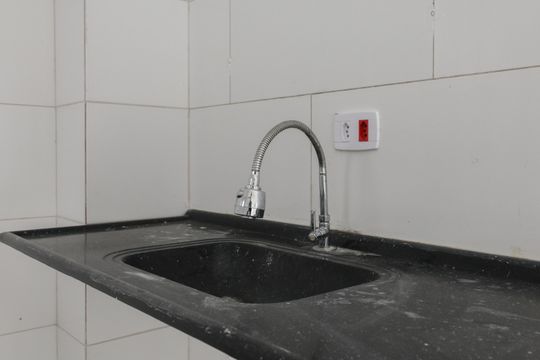 Cozinha de apartamento para alugar com 2 quartos, 38m² em Parque Regina, São Paulo
