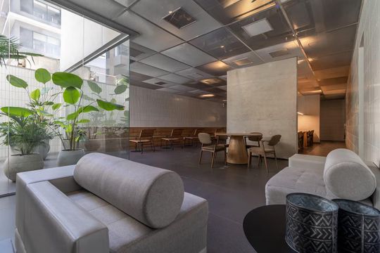 Área externa de apartamento para alugar com 1 quarto, 18m² em Bela Vista, São Paulo