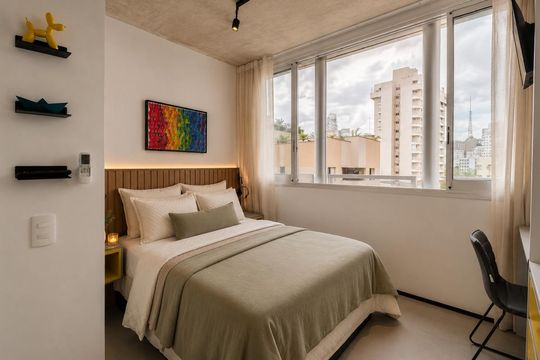 Apartamento para alugar com 1 quarto, 18m² em Bela Vista, São Paulo