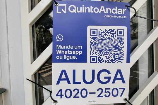 Placa de kitnet/studio para alugar com 0 quarto, 20m² em Campos Elíseos, São Paulo